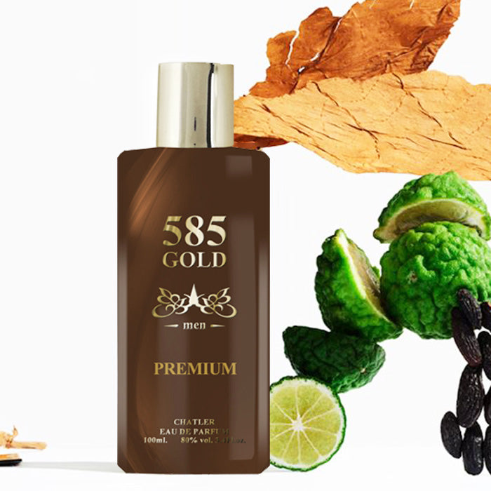 585 Gold Premium Men EDP ✨ 100ml | Bold Cinnamon & Tobacco with a Warm Patchouli Base