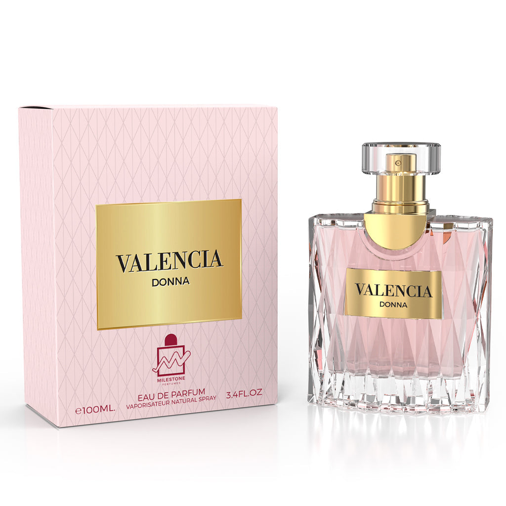 Valencia Donna Pour Femme EDP ✨ 100ml | A Timeless Floral Blend of Bergamot, Rose & Leather