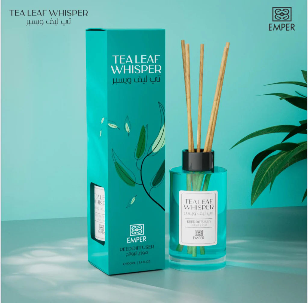 EMPER Tea Leaf Whisper Reed Diffuser 100ml 3x PACK