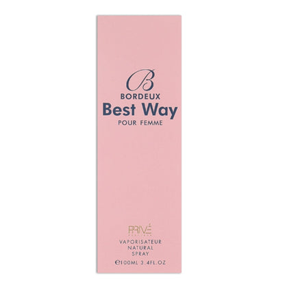 PRIVE Bordeaux Best Way Pour Femme EDP ✨ 100ML | A Bold, Floral Elegance with Warm, Woody Undertones