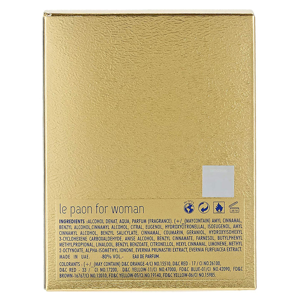 Le Paon Pour Femme EDP ✨ 100ml | Elegant Floral & Fruity Blend with a Serene Vanilla Base