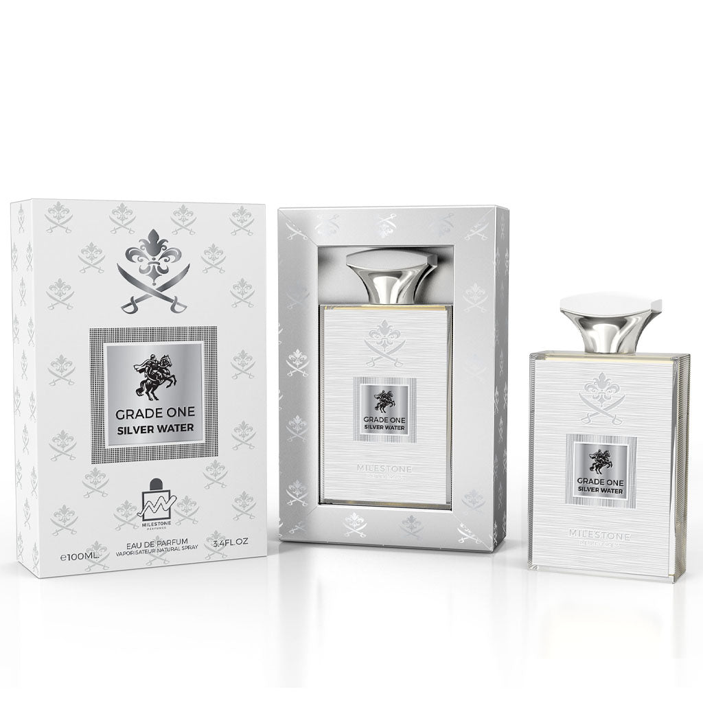 Grade One Silver Water Unisex EDP ✨ 100ML | A Refreshing Citrus-Fruity Essence with a Grounding Woody Base