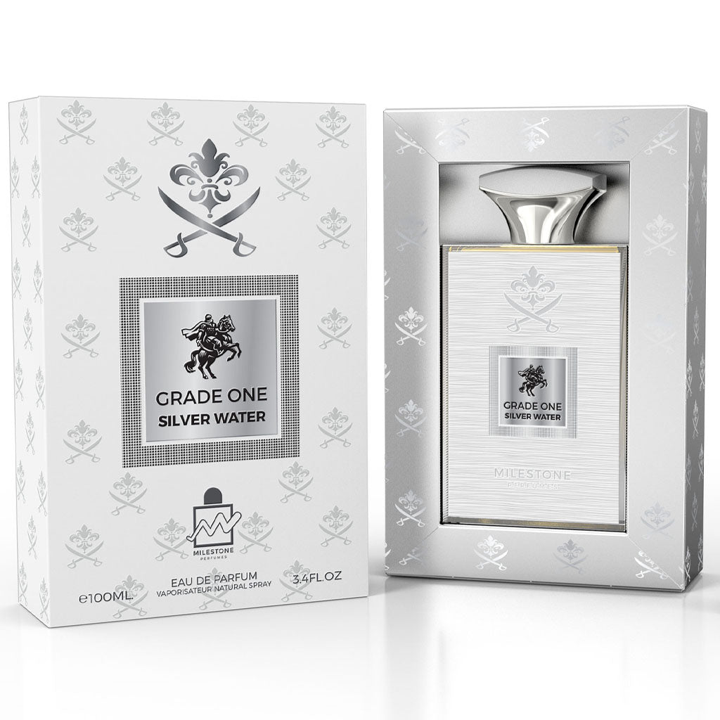 Grade One Silver Water Unisex EDP ✨ 100ML | A Refreshing Citrus-Fruity Essence with a Grounding Woody Base