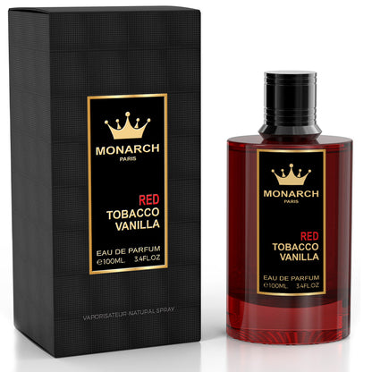 Monarch Red Tobacco Vanilla EDP ✨ 100ml (Unisex) | A Luxurious Blend of Cinnamon, Tobacco & Vanilla