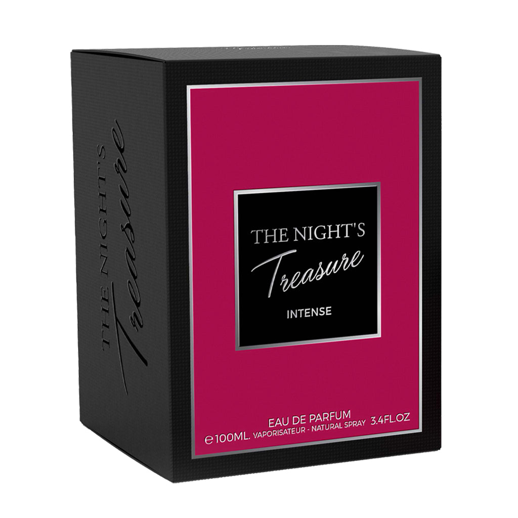 The Night's Treasure Intense Pour Femme EDP ✨ 100ml | A Feminine Fusion of Damask Rose, Cherry & Madagascar Vanilla