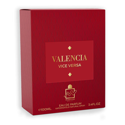 Valencia Vice Versa Pour Femme EDP ✨ 100ml | A Captivating Fruity-Floral Journey with Mandarin, Jasmine & Sandalwood