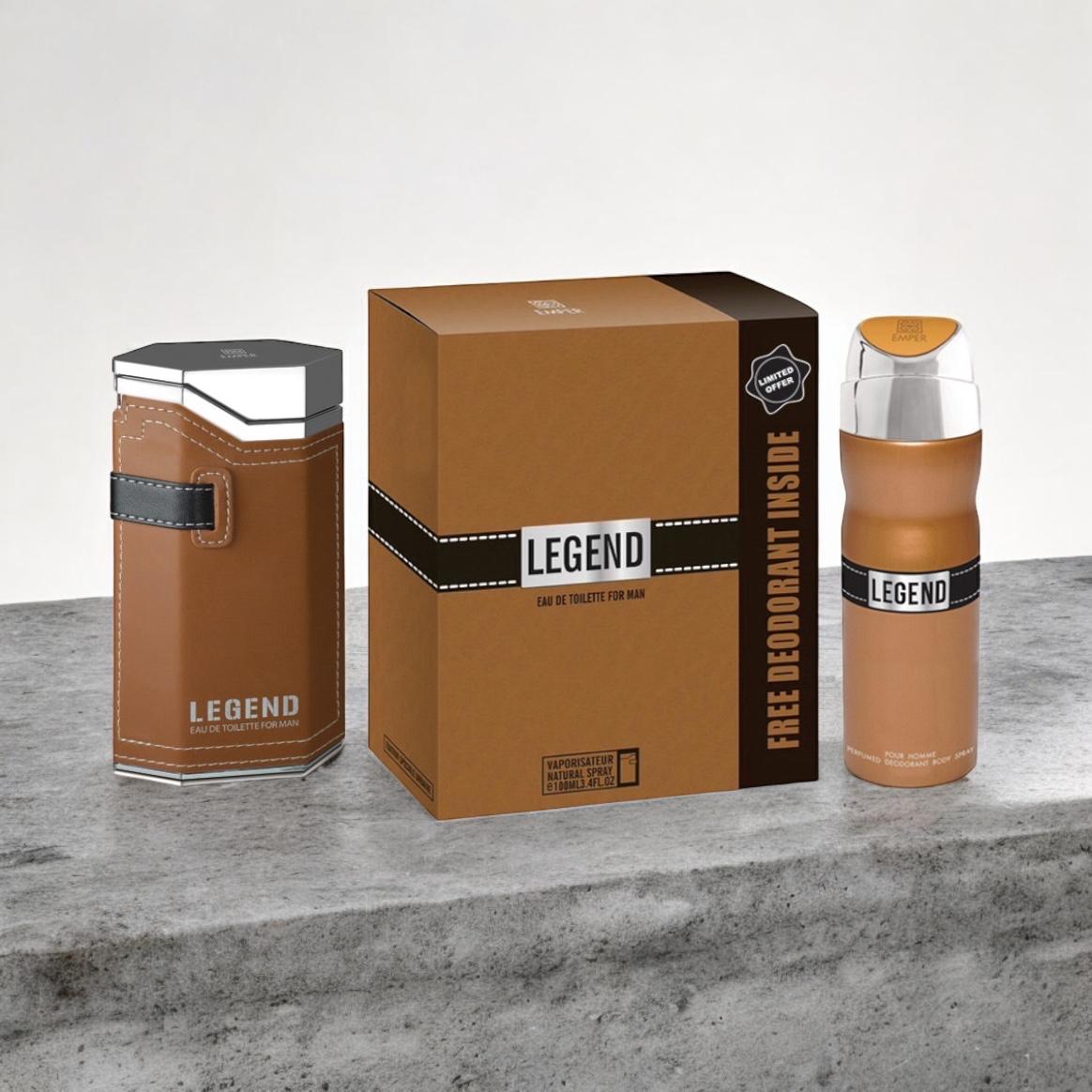 Legend Pour Homme EDT ✨ 100ml 2-in-1 Gift Set | Bold & Seductive Musk with Citrus Freshness