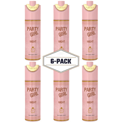Party Girl Night Deodorant 200ML ✨ 6 Pack | A Sweet, Fruity & Floral Experience with a Warm, Sensual Base