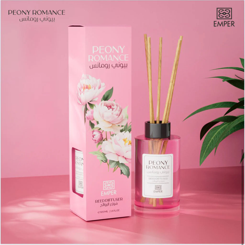 EMPER Peony Romance Reed Diffuser 100ml 3x PACK